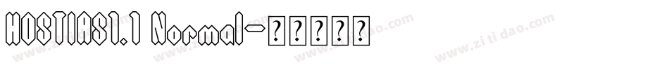 HOSTIAS1.1 Normal字体转换